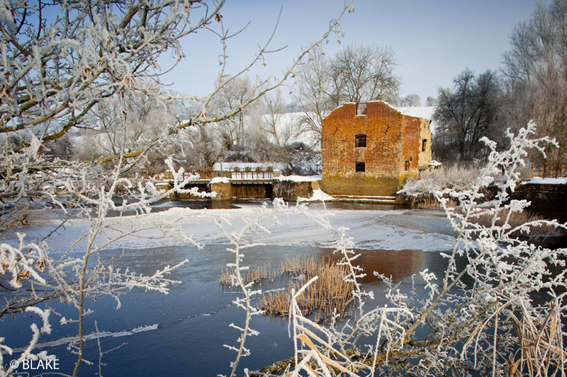 Cut Mill Snow Scene at Hinton St Mary, North Dorset, Anthony Blake Photography