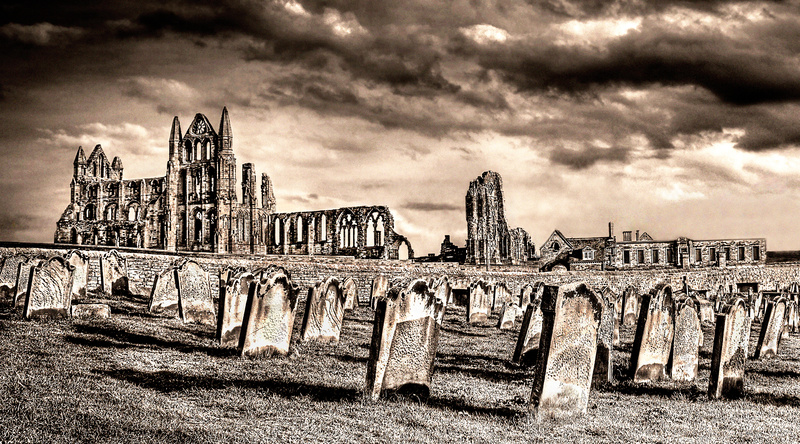 Whitby Abbey - The Arrival, August 8th 1893 - It's Not Just Black and White