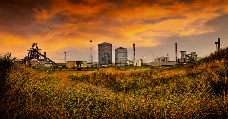 Steel on a Golden Landscape - This is England - Coastal Towns and Villages
