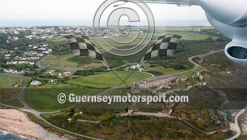 Alderney Hill from the Air - ALDERNEY HILL CLIMB 2010
