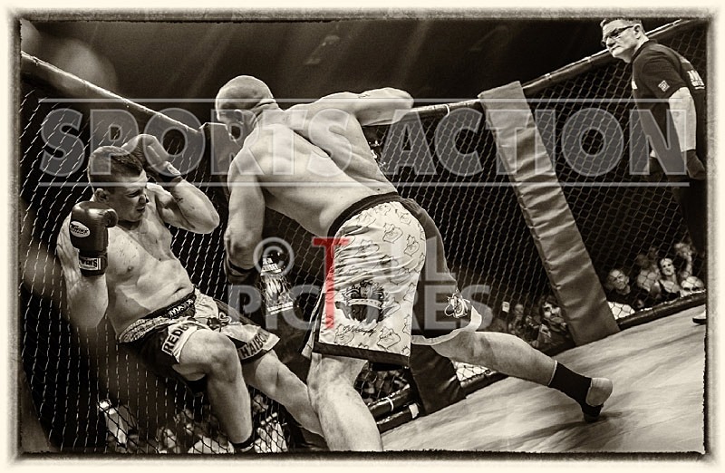 Cage Fighting_BW-9 - ORIGINAL POSTER PRINTS.... A UNIQUE RECORD OF THE FIGHTS