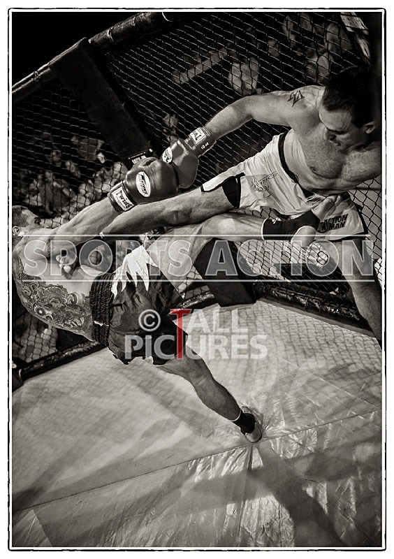 Cage Fighting_BW-12 - ORIGINAL POSTER PRINTS.... A UNIQUE RECORD OF THE FIGHTS