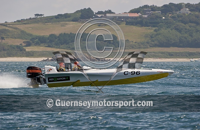 Guernsey Powerboat Racing 23-07-11-86 - ROUND-5 JETHOU COURSE