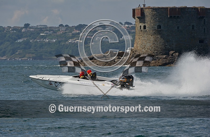 Guernsey Powerboat Racing 23-07-11-84 - ROUND-5 JETHOU COURSE