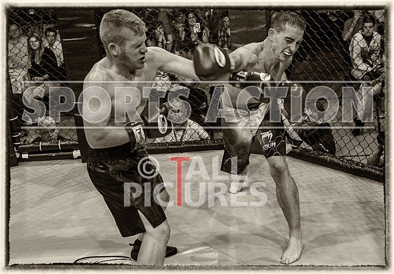 Cage Fighting_BW-1 - ORIGINAL POSTER PRINTS.... A UNIQUE RECORD OF THE FIGHTS