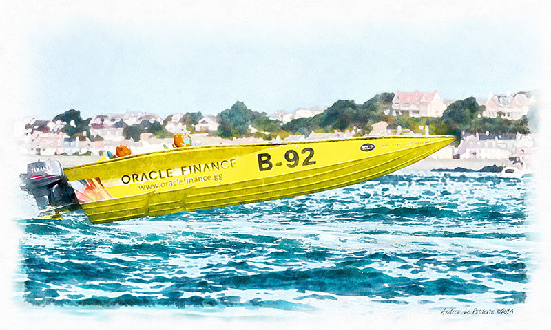 Powerboat_2014_Race-8-33_DIGITAL PAINTING - ART POSTERS