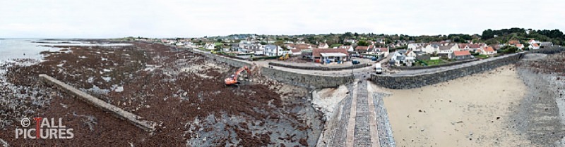 Perelle Wall Storm Damage_Panorama - PANORAMIC SCENES