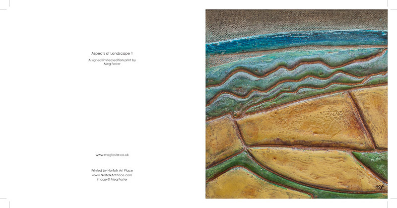 Aspects of Landscape 1 Section Card - Meg Foster