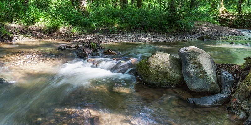 Over the Rocks - 2 - Panoramic Canvas