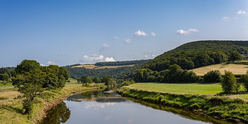River Wye Panorama - Panoramic Canvas