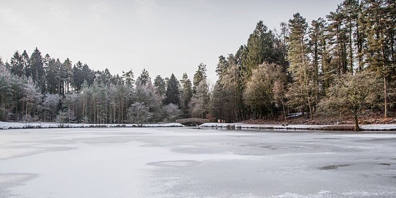 Winter at Mallards Pike - 6 - Panoramic Canvas