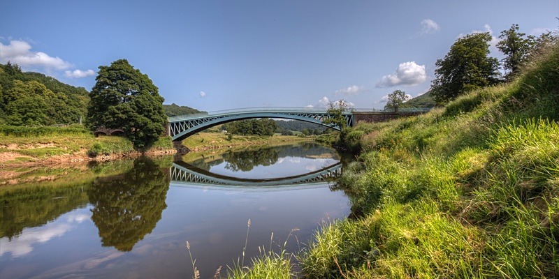 Bigsweir Bridge Panorama - Panoramic Canvas