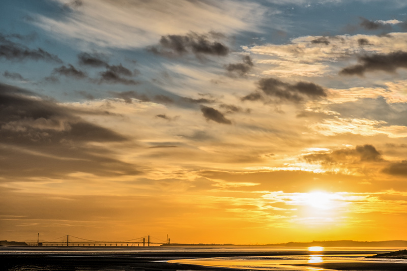 Severn Bridge Sunset - Winter