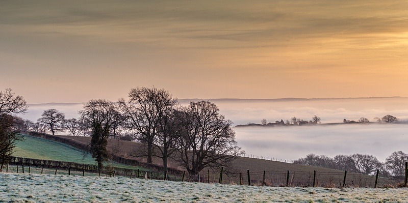 Feburary Sunrise - Panoramic Canvas