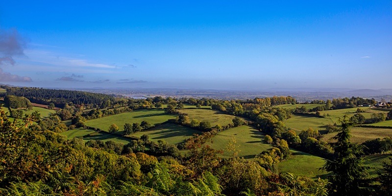 Blackeney Hill Panorama - 2 - Panoramic Canvas