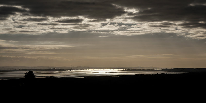 The Severn Bridges at Sunset - Panoramic Canvas