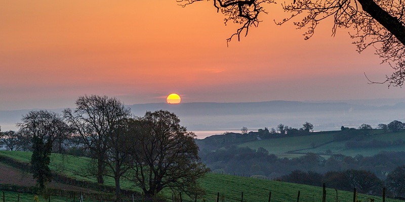 April Sunrise - Panoramic Canvas