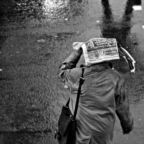 Evening Standard Comes in Handy Sometimes - Rain n' Brollies