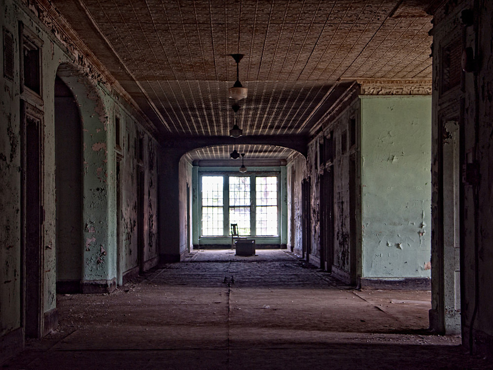 Ward hallway, Taunton State Hospital