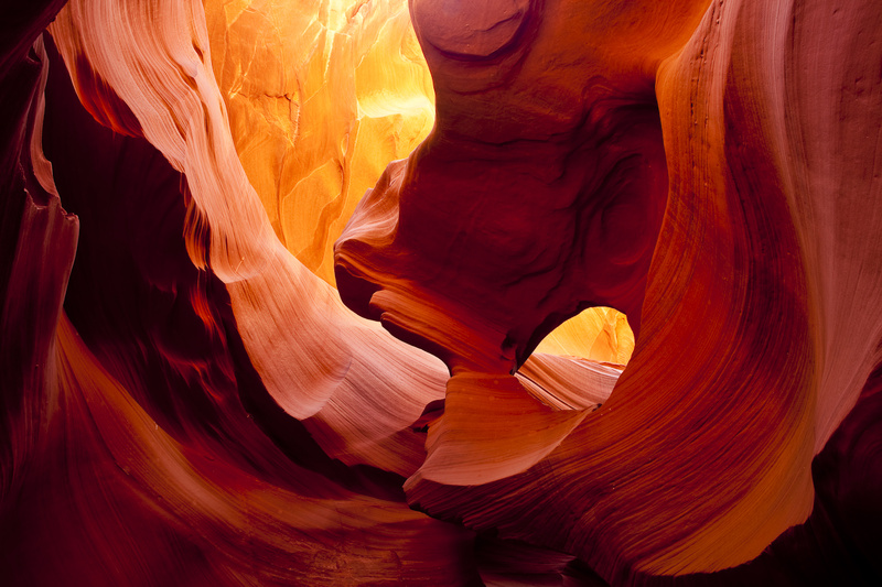 LOWER ANTELOPE CANYON - COLOR ABSTRACTS