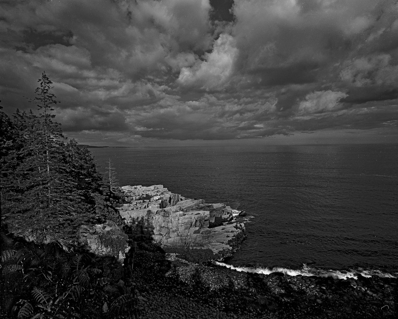 OTTER CLIFFS ACADIA N.P. - BLACK AND WHITE LANDSCAPES