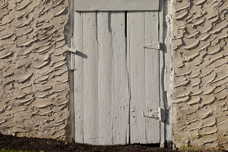 WHITE DOOR AND STUCCO - COLOR ABSTRACTS