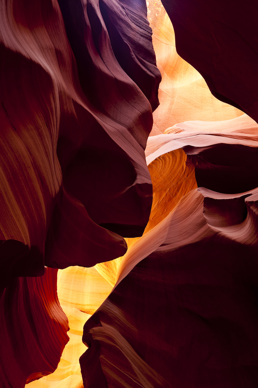 LOWER ANTELOPE CANYON - COLOR ABSTRACTS