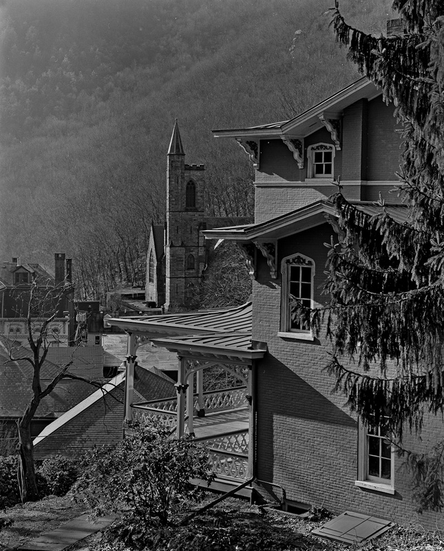 VIEW FROM ASA PACKER MANSION - BLACK AND WHITE LANDSCAPES