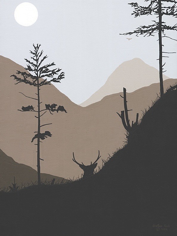 Viado nos Highlands / Highland stag - Obras anteriores / Previous works