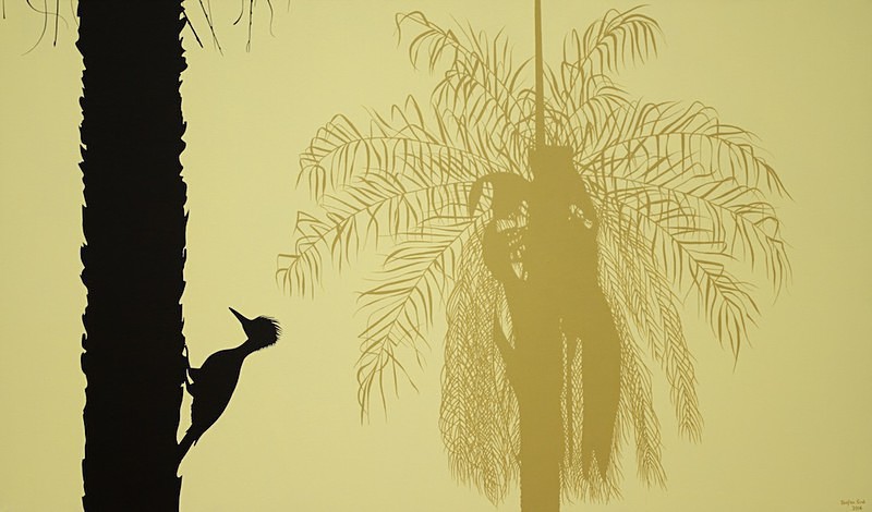 Pica-palmeira / Palmpecker - Silhuetas do Pantanal / Silhouettes of the Pantanal