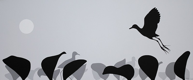 Saindo de cena / Fleeing the scene - Silhuetas do Pantanal / Silhouettes of the Pantanal