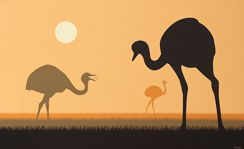 Pastando de madrugada / Grazing at daybreak - Silhuetas do Pantanal / Silhouettes of the Pantanal