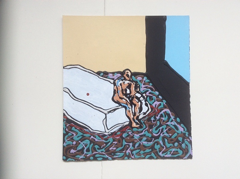  - Poured household paint works