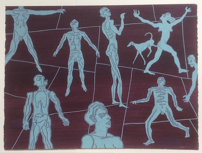  - Paintings acrylic on paper 1990s/ late 1980s