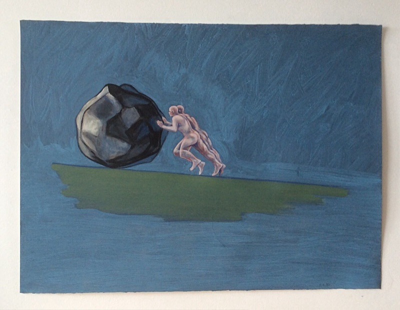  - 1980s paintings of human figure compsitions