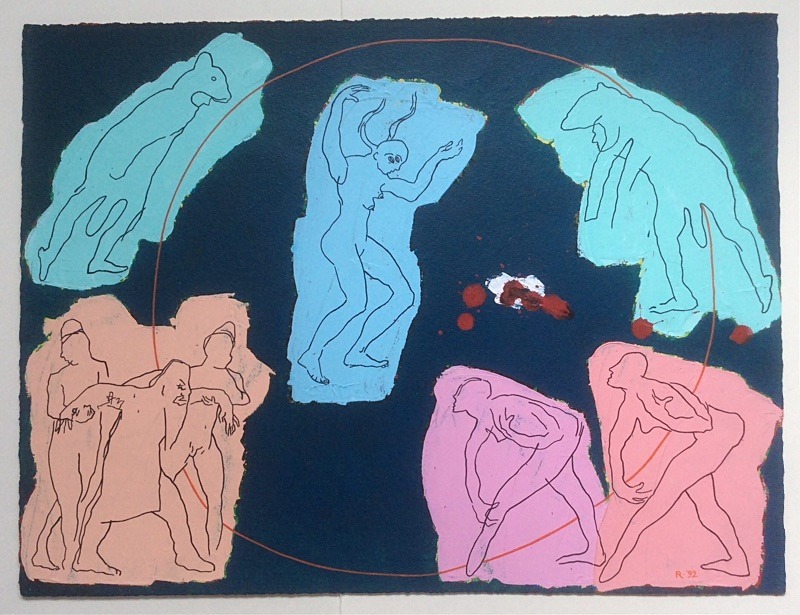 - Paintings acrylic on paper 1990s/ late 1980s