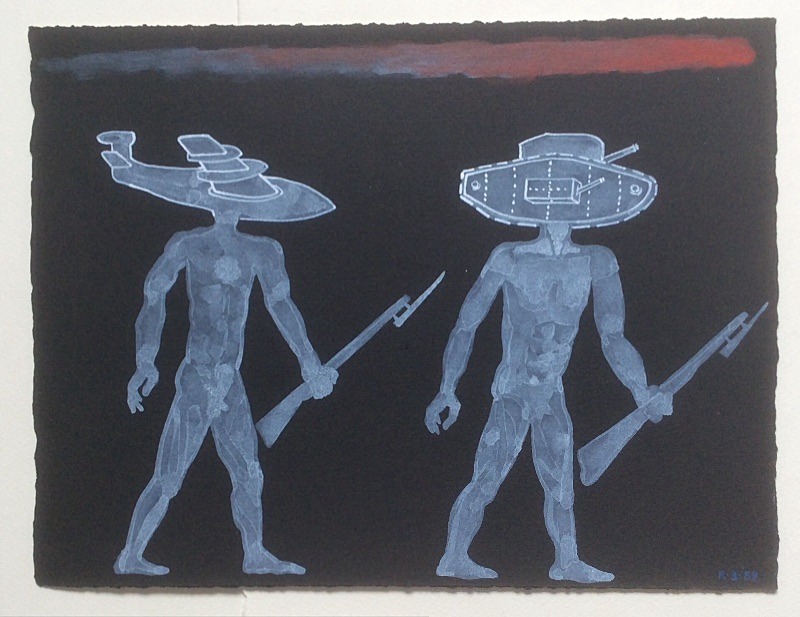  - Paintings acrylic on paper 1990s/ late 1980s