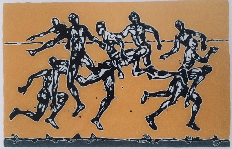  - Poured household paint works