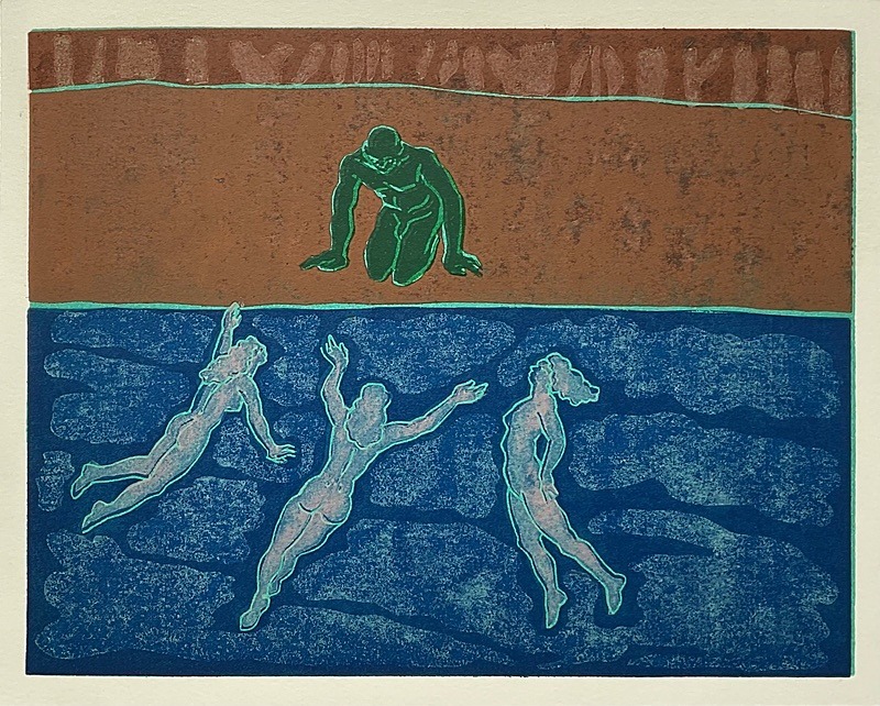  - Four Artists Books. Lino cut plates based on Wagner’s Ring Cycle.