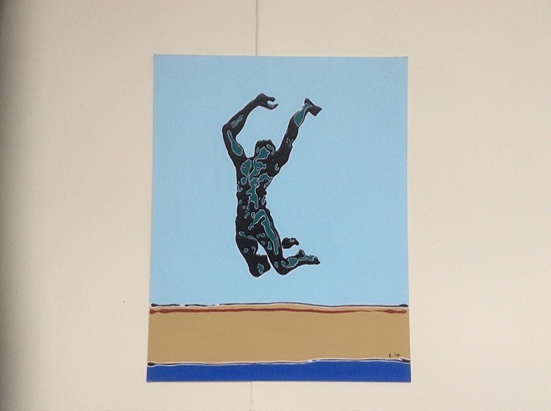  - Poured household paint works