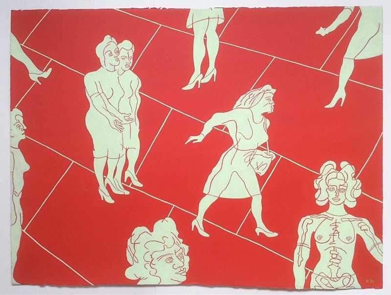  - Acrylics on paper 1990s/late1980s
