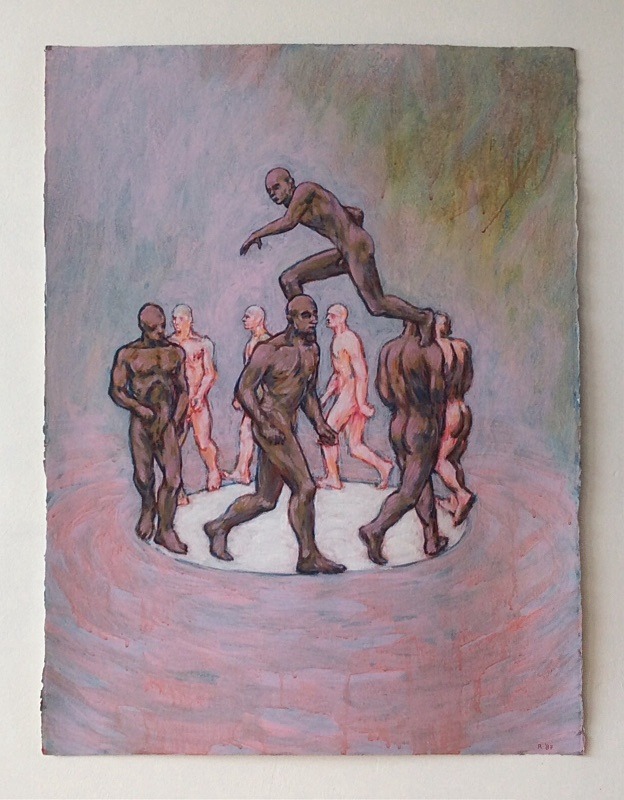  - 1980s paintings of human figure compsitions