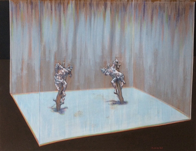  - 1980s paintings of human figure compsitions