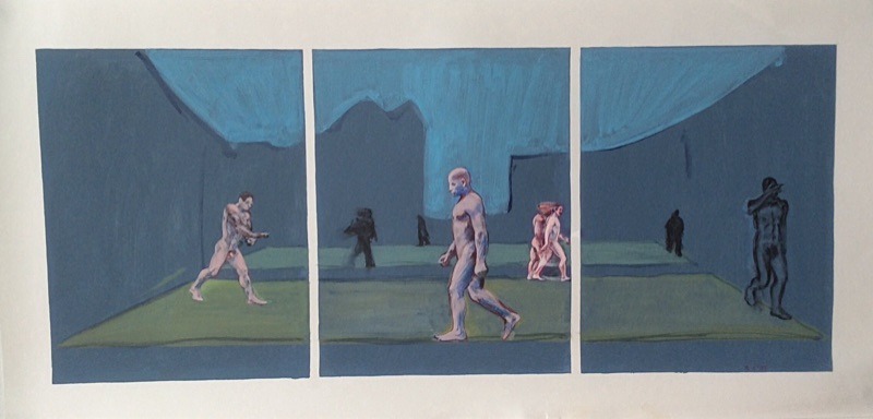  - 1980s paintings of human figure compsitions