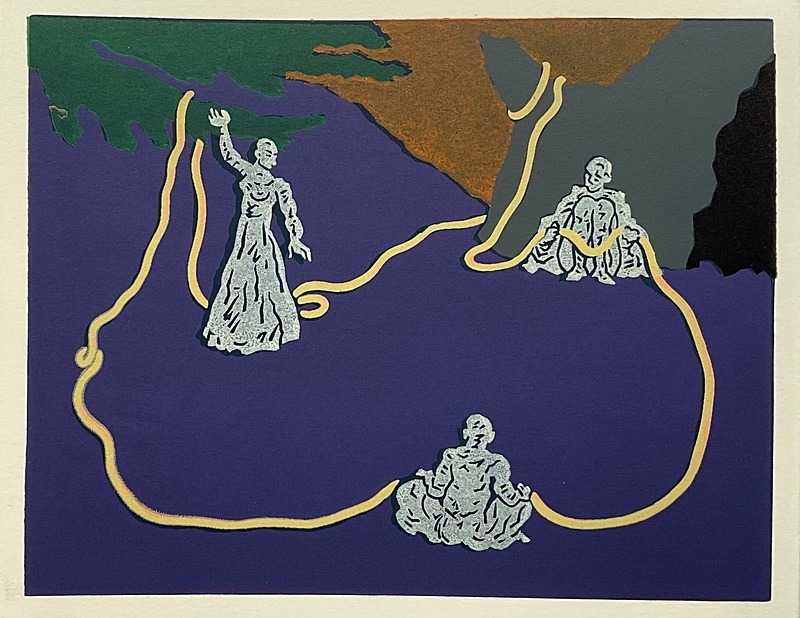  - Four Artists Books. Lino cut plates based on Wagner’s Ring Cycle.