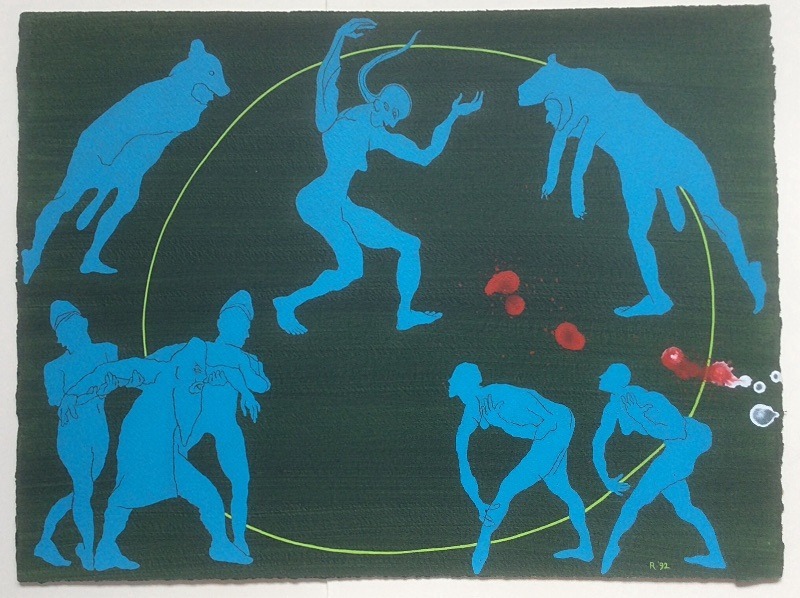  - Acrylics on paper 1990s/late1980s
