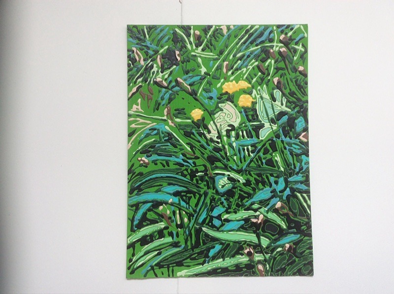  - Poured household paint works