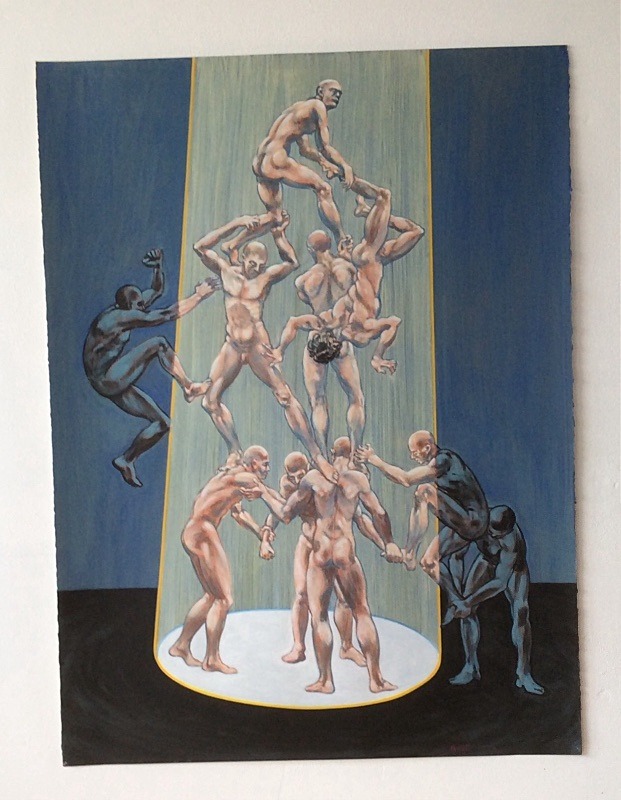  - 1980s paintings of human figure compsitions