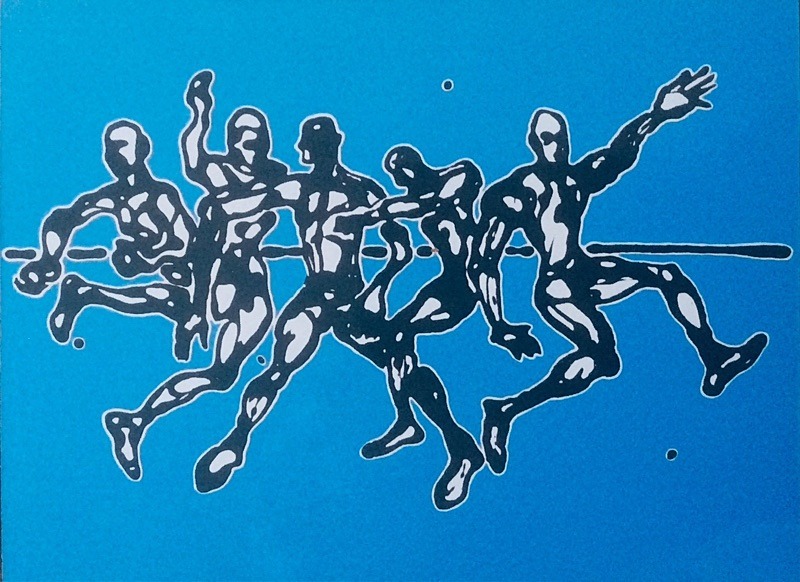  - Poured household paint works