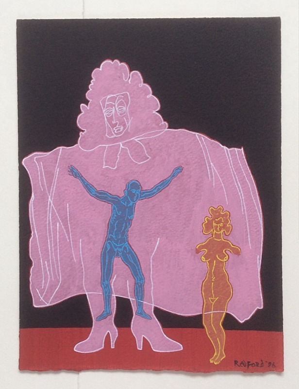  - Acrylics on paper 1990s/late1980s